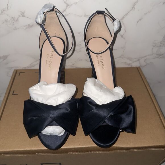 Kate Spade Women's Blue Bridal Bow Sandals SZ 5.5B MSRP $198 - Picture 8 of 8